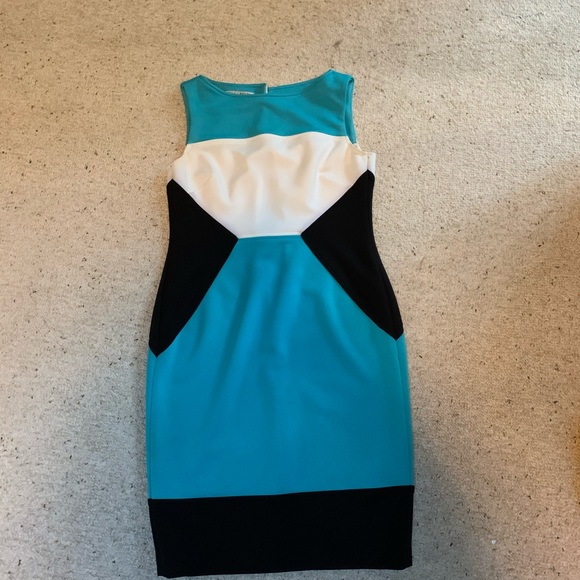 Maggy London Geometric Work Dress - Picture 1 of 3